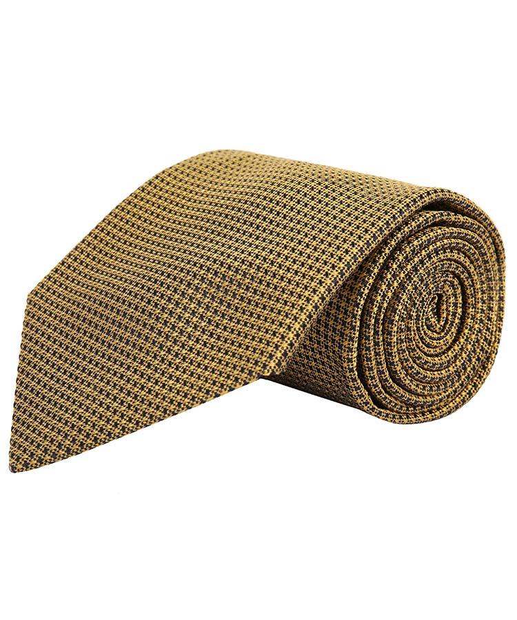 Gold Hopsack Silk Tie