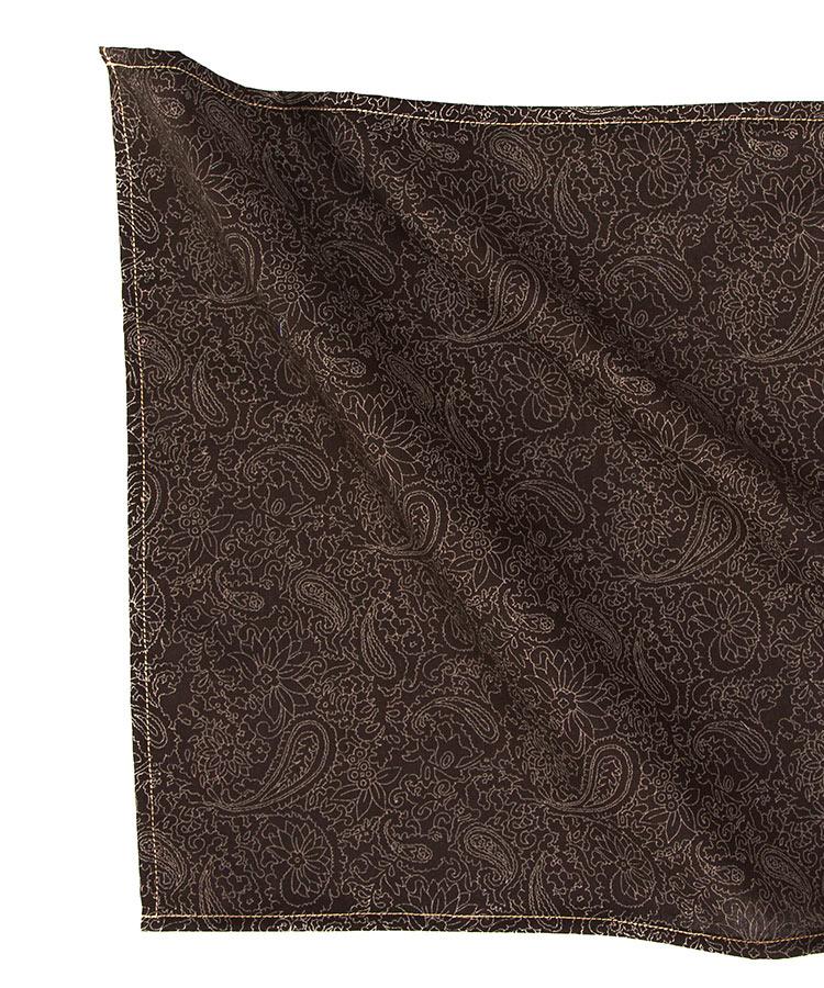 Brown Paisley Cotton Pocket Square
