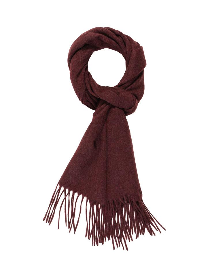 Solid Burgundy Cashmere Scarf
