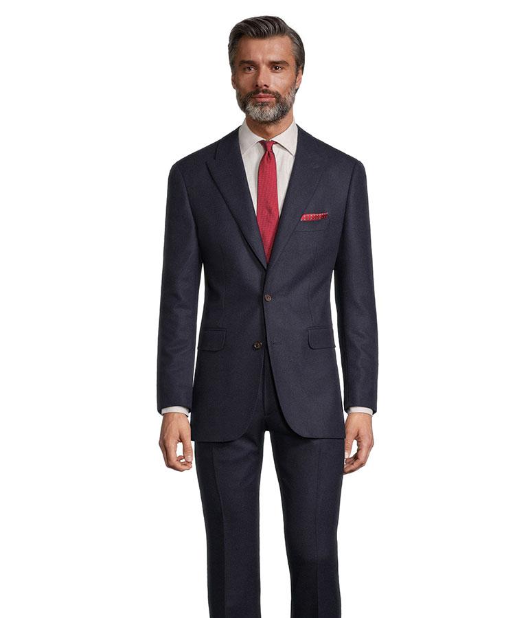 Sartorial Midnight Navy Flannel 180s Suit