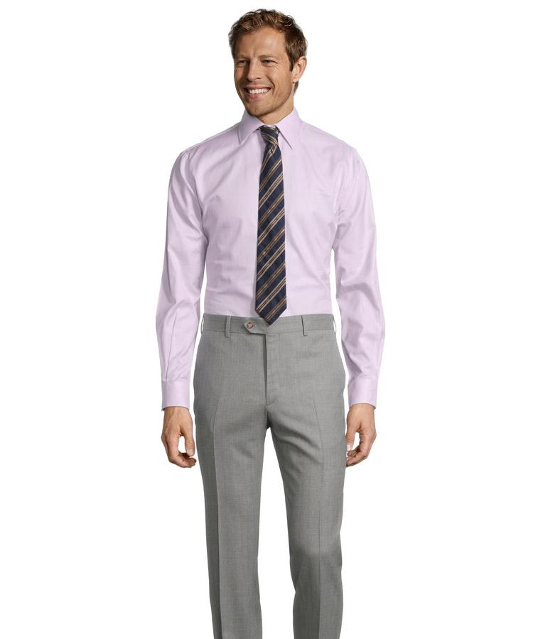 Sartorial Mustard Stripe Light Grey 160s Pants