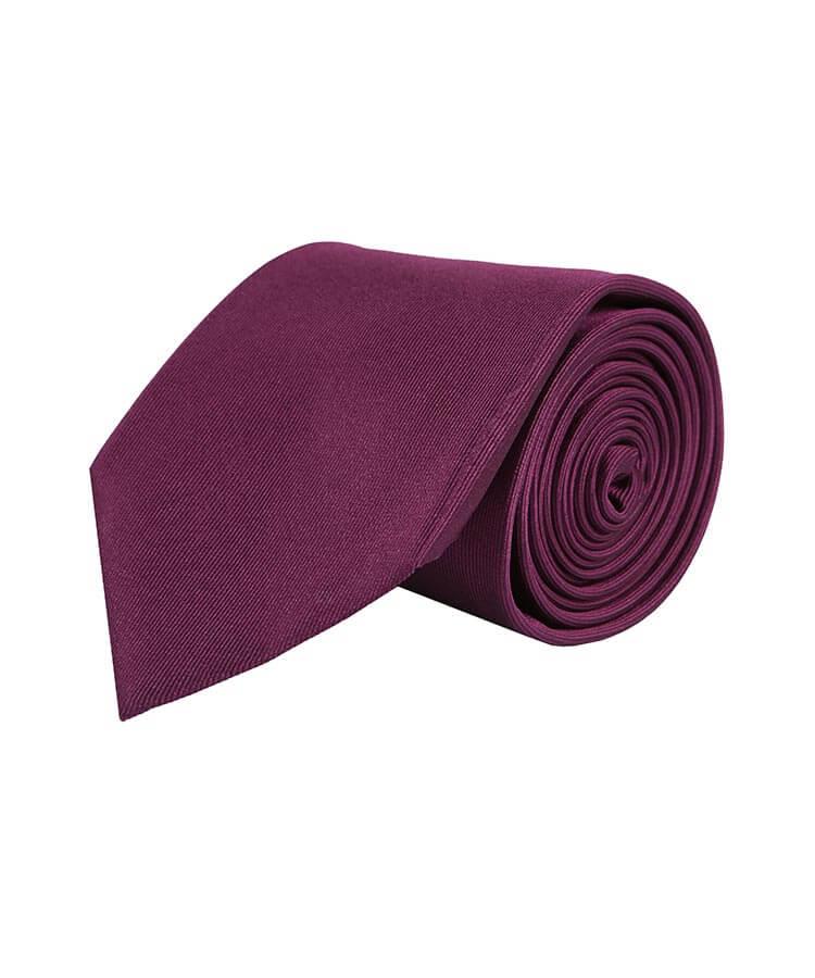 Solid Purple Silk Tie