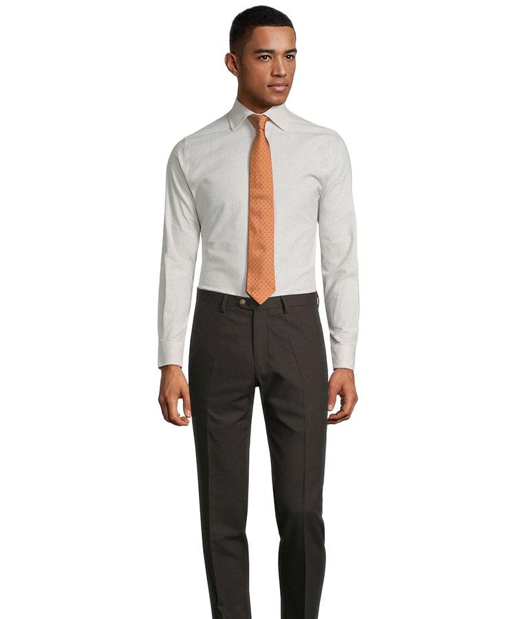 Tropical Chine Dark Brown Pants