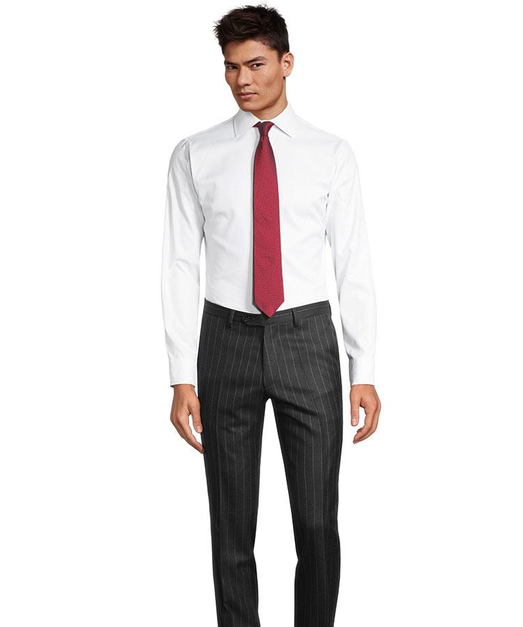 Traditionally Worsted Wide Stripe Charcoal Pants