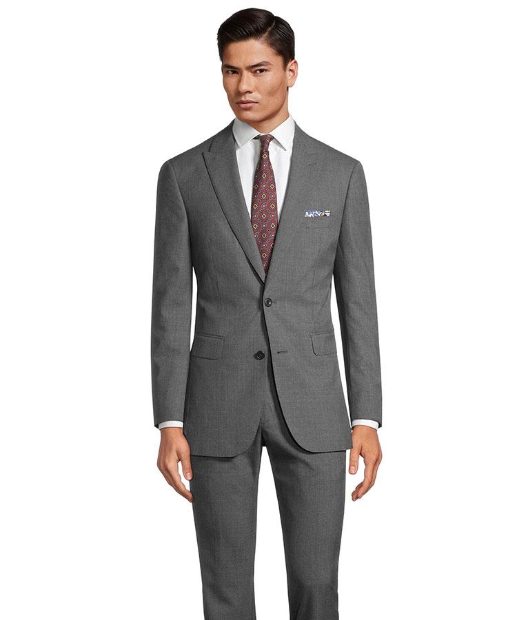 Dark Grey Micro Houndstooth Suit