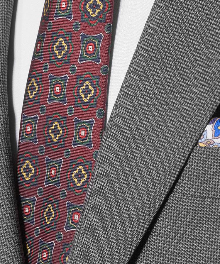 Dark Grey Micro Houndstooth Suit - Oliver Wicks