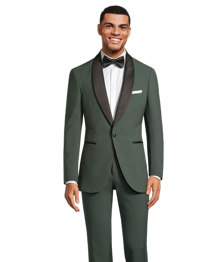 Men's Green Natural Bi-Stretch Tuxedo | Oliver Wicks Men's Green Natural Bi-Stretch Tuxedo | Oliver Wicks