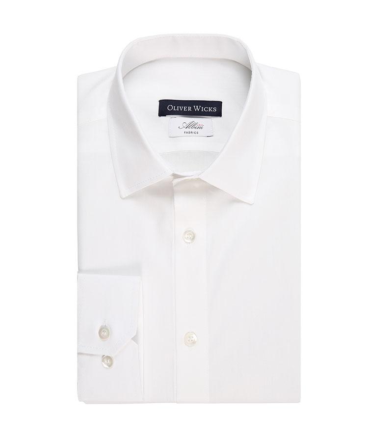 white christmas dresses Non-Iron Cotton Twill Spread Collar Dress Shirt main image 0