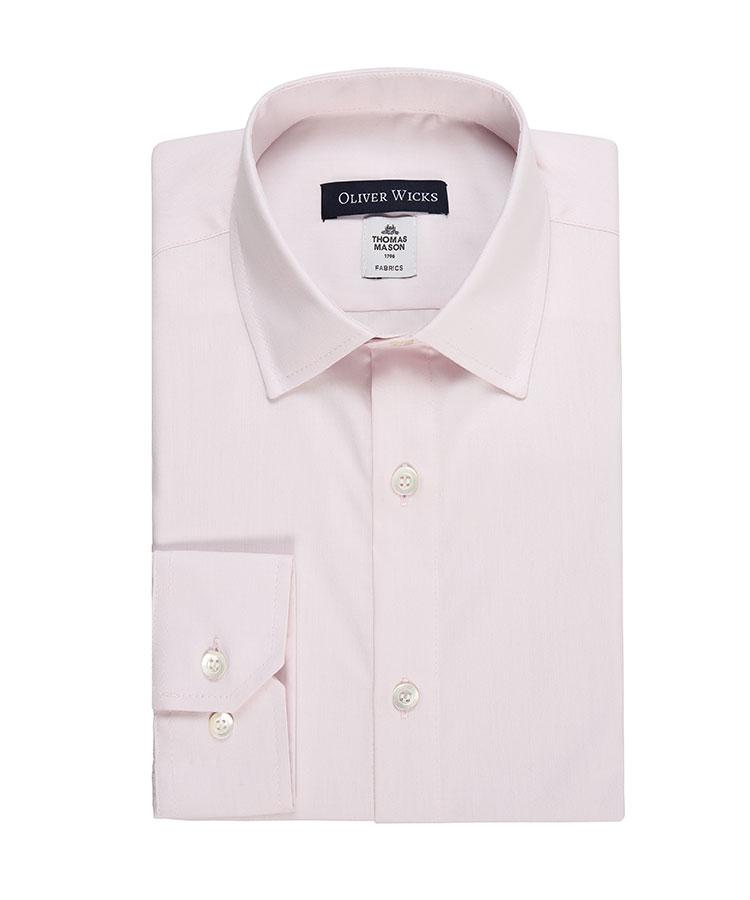 Pastel Pink Pinpoint Shirt - Oliver Wicks