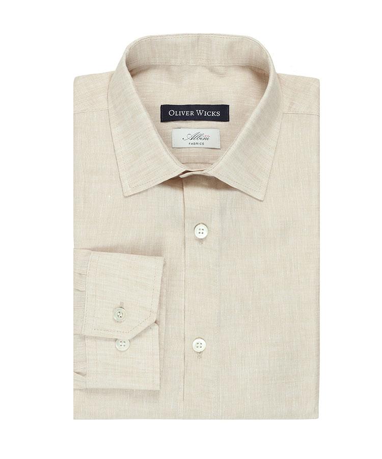 Natural Linen Shirt - Oliver Wicks