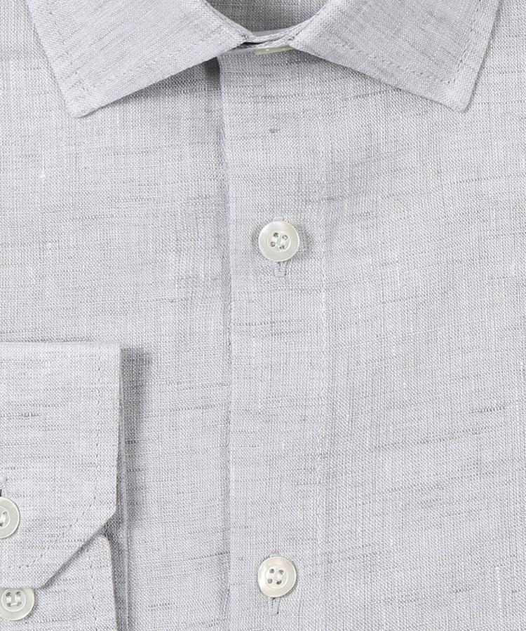 Light Grey Linen Shirt - Oliver Wicks