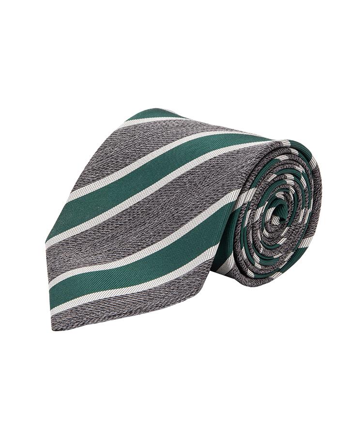 charcoal silk tie