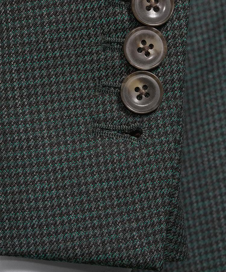 Green Houndstooth Suit - Oliver Wicks