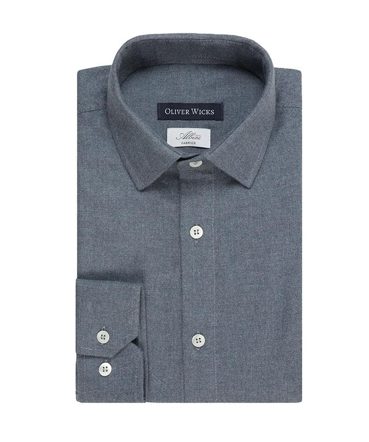 Cobalt Blue Flannel Shirt