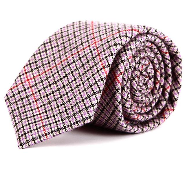 Pink & Red Checked Tie
