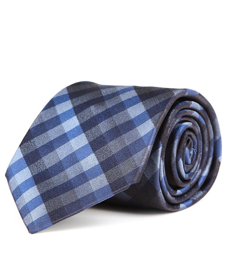 Italian 100% Silk Navy & Blue Tie