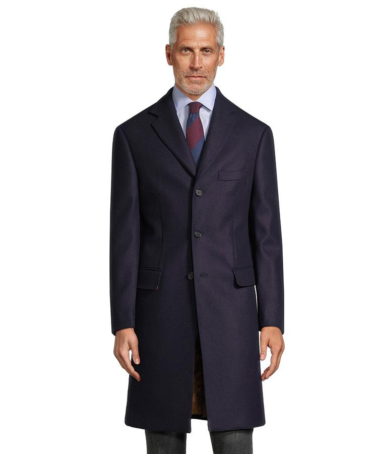 Navy Wool Coat
