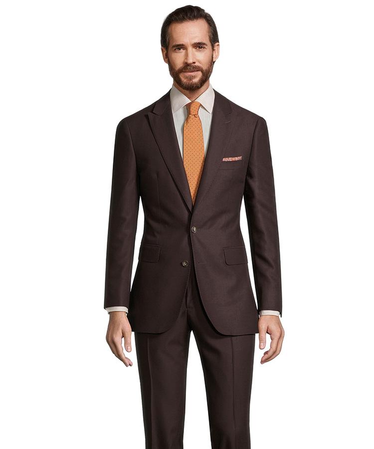 Brown Birdseye Suit