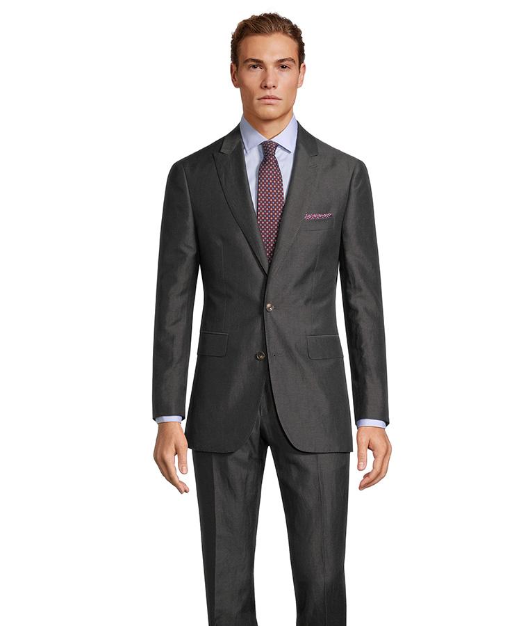 Charcoal Wool & Linen Suit