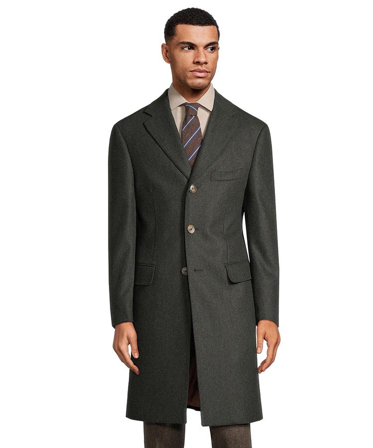 Dark Green Wool Coat