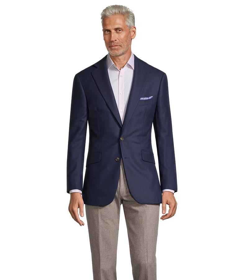 Navy Twill Blazer