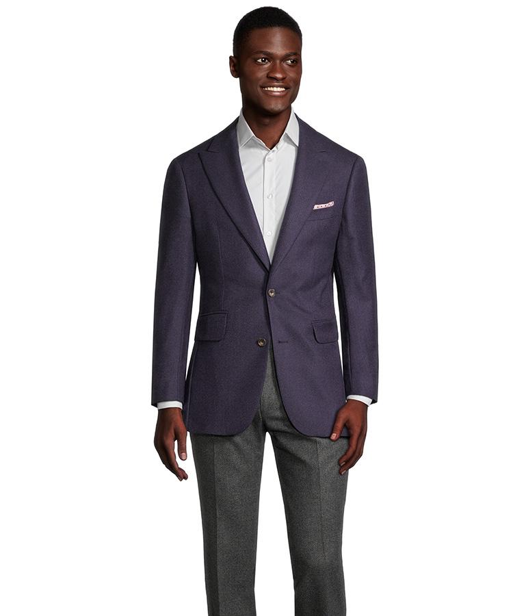 Plum Twill Blazer