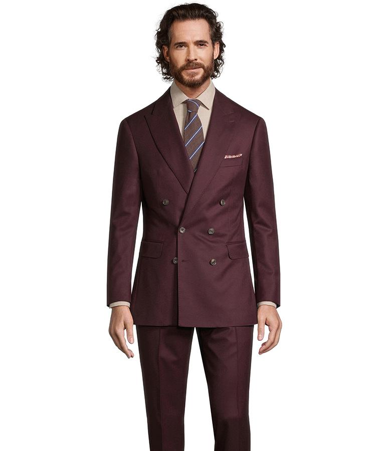 Burgundy Flannel Suit