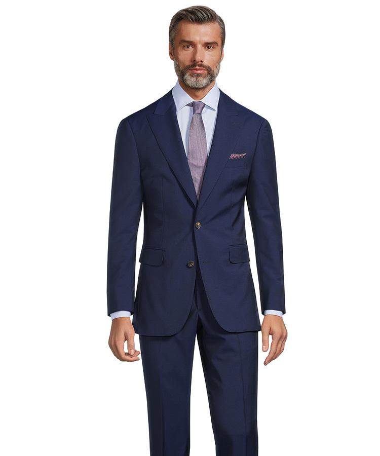 Navy Wool & Mohair Suit