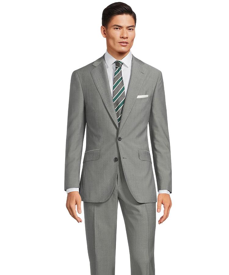 Light Grey Wool & Mohair Suit