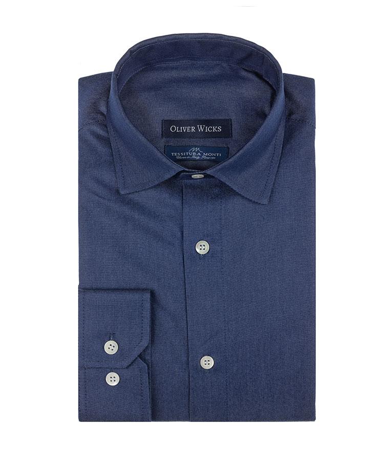 Denim Blue Cotton Shirt