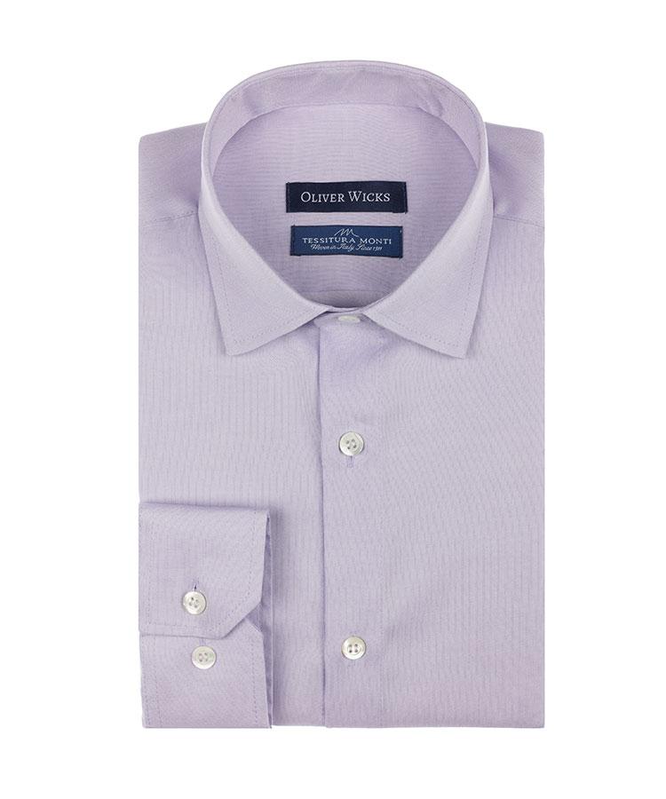 Lavender Pinpoint Cotton Shirt