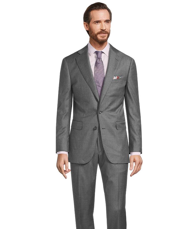 Vendetta Premium Grey Pinstripe Suit