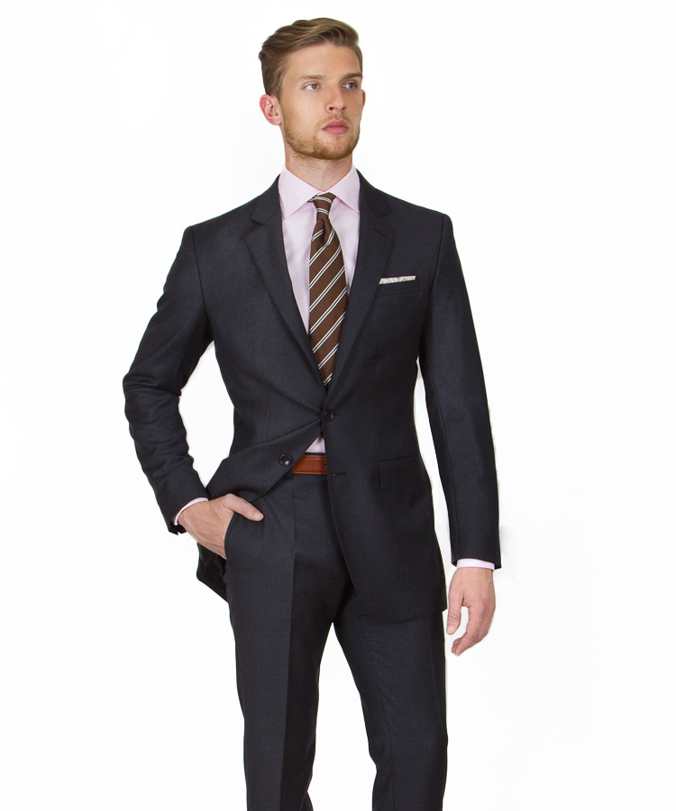 Solid Charcoal Suit