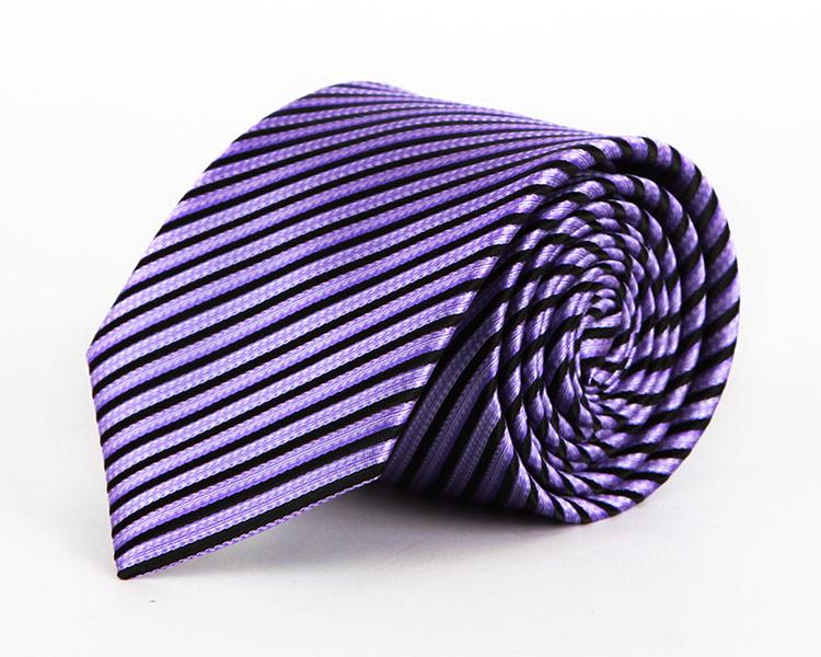 Purple Striped Tie