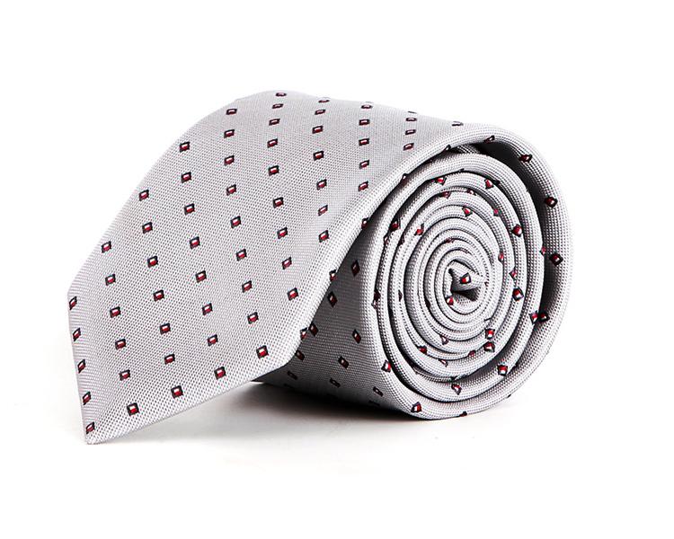 Grey Patterned Tie