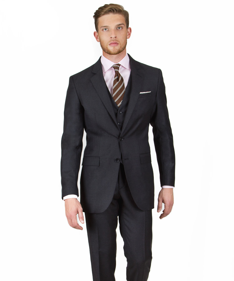 Essential Charcoal 3 Piece Suit
