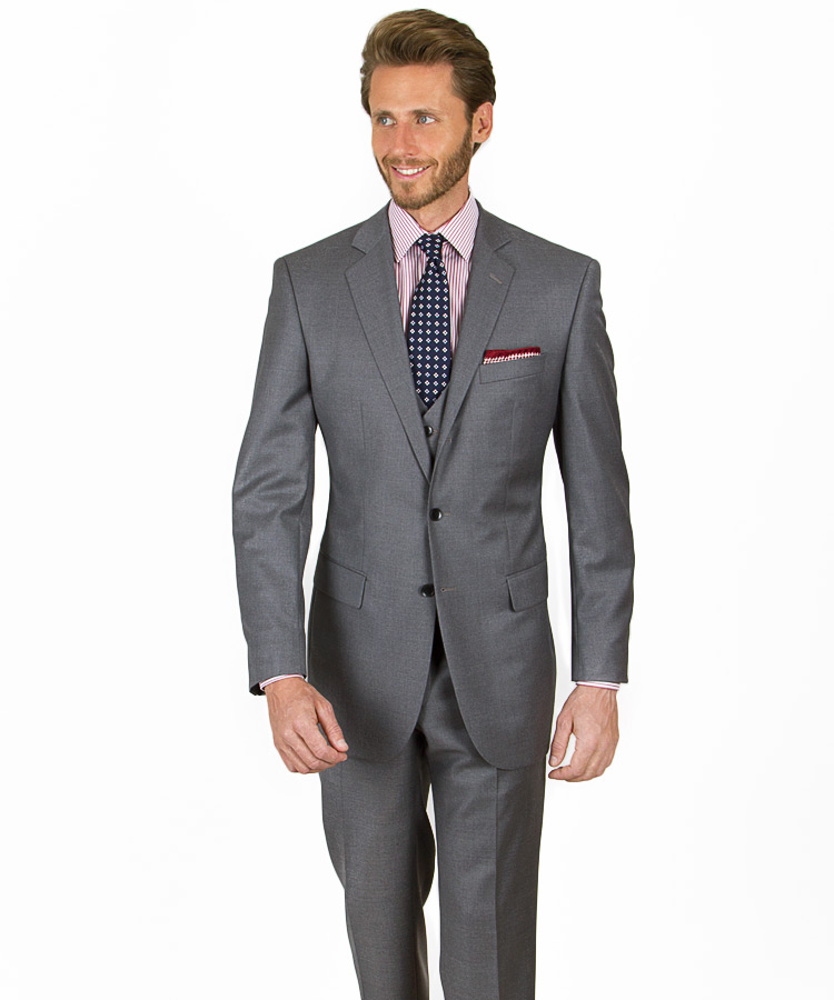Premium Light Grey 3 Piece Suit