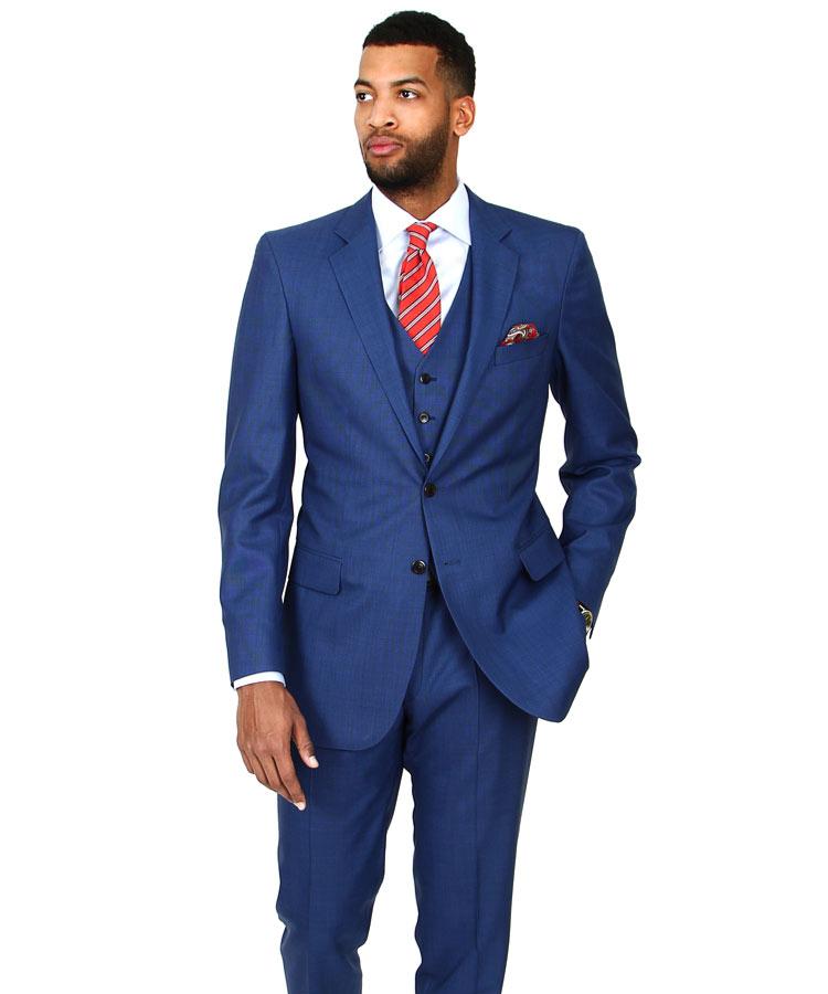 Premium Sky Blue 3 Piece Suit