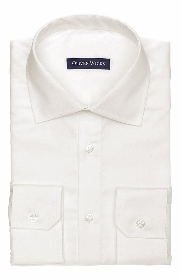 Ivory Cotton Twill Shirt