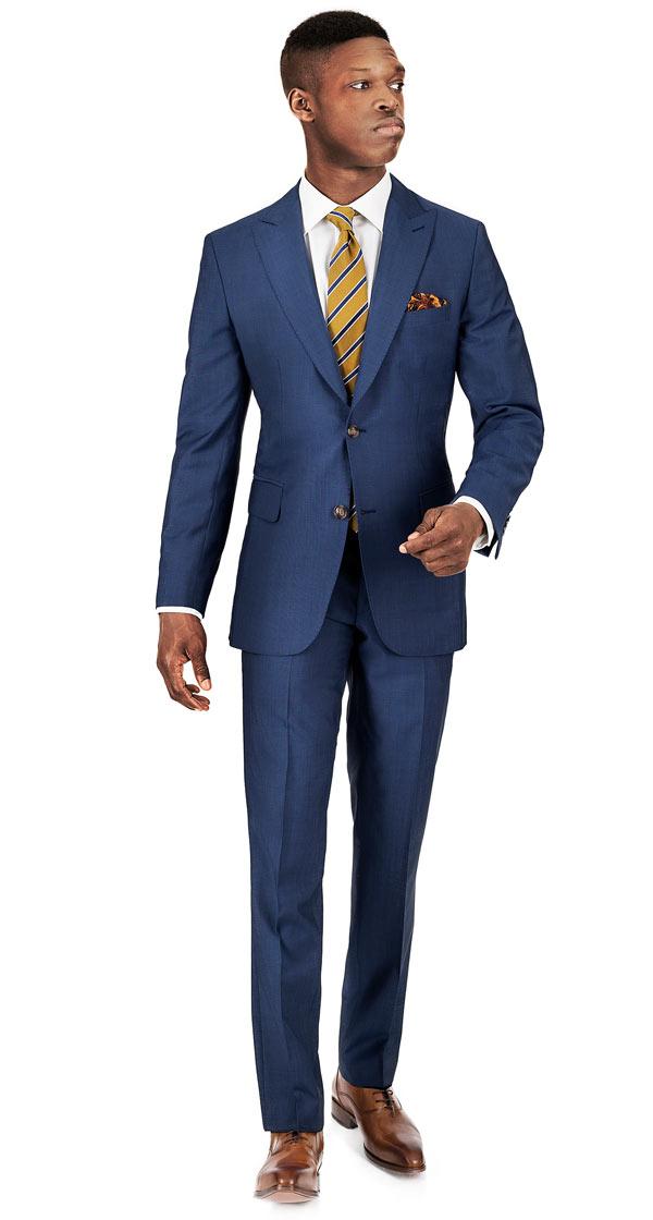 Sky Blue Wool & Mohair Suit