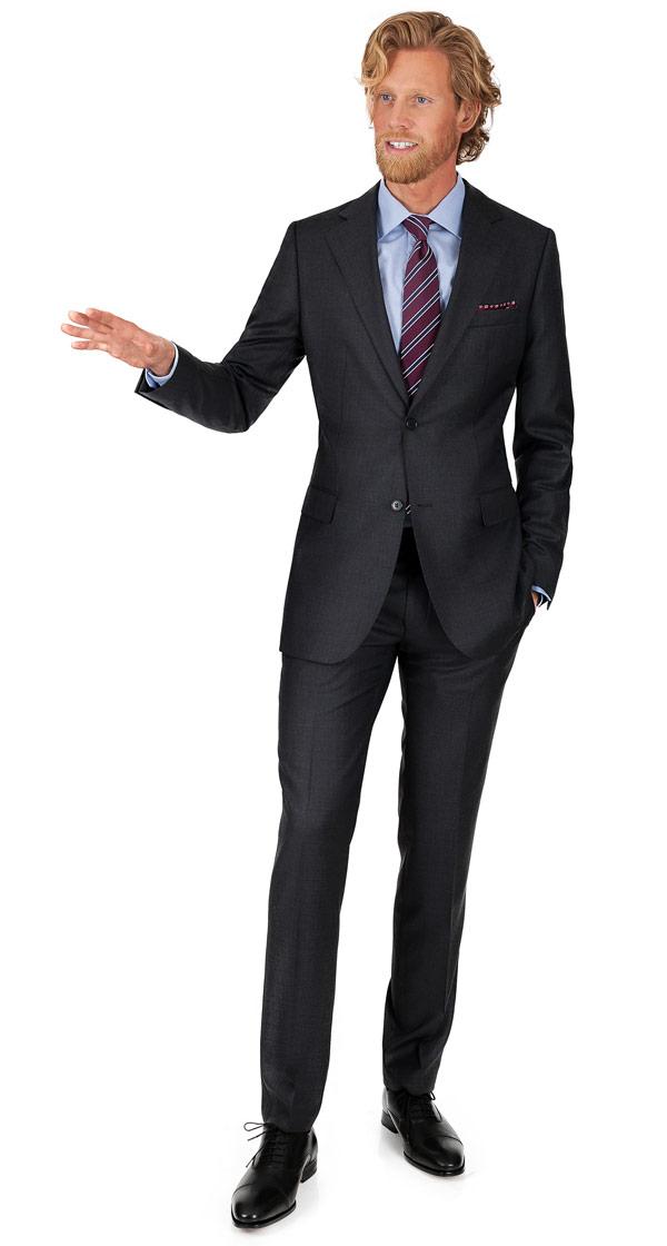 Premium Charcoal Pick & Pick Suit
