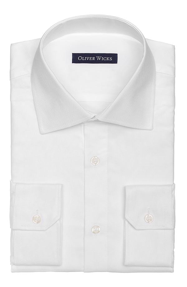 White Two-Ply Broadcloth Shirt