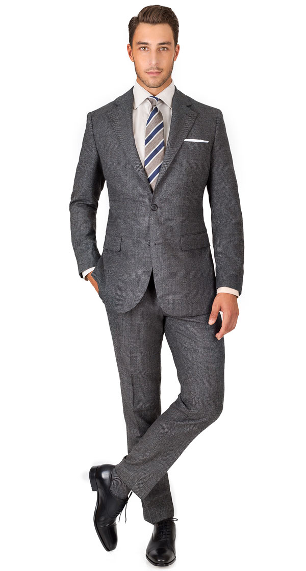 Charcoal Plaid Suit