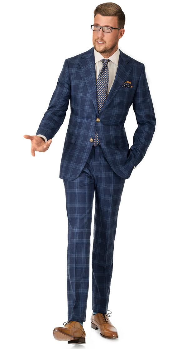 Blue Check Suit