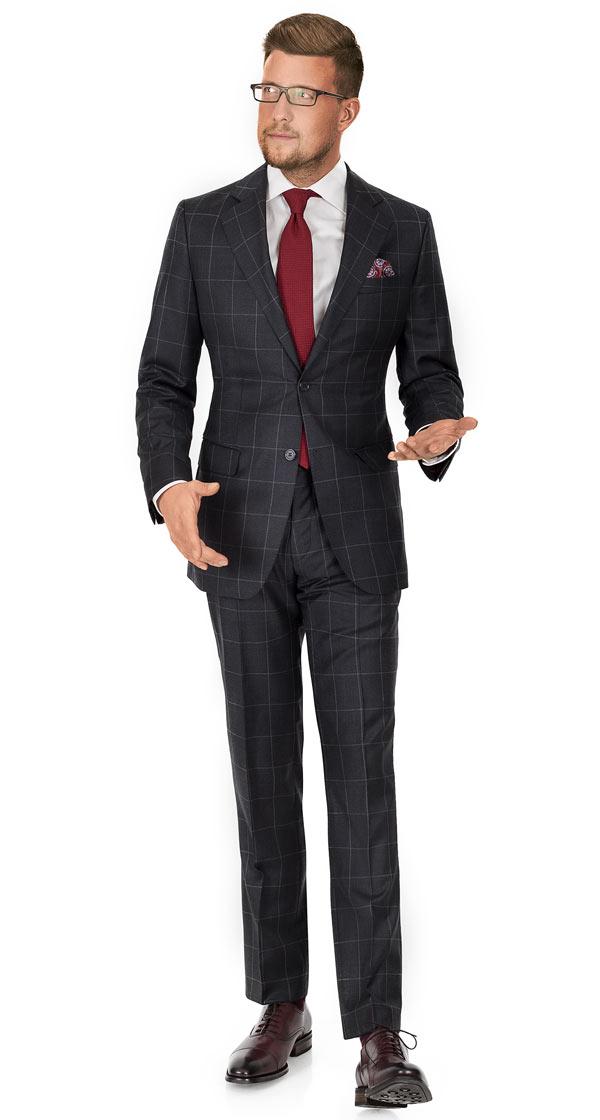 Charcoal Check Suit