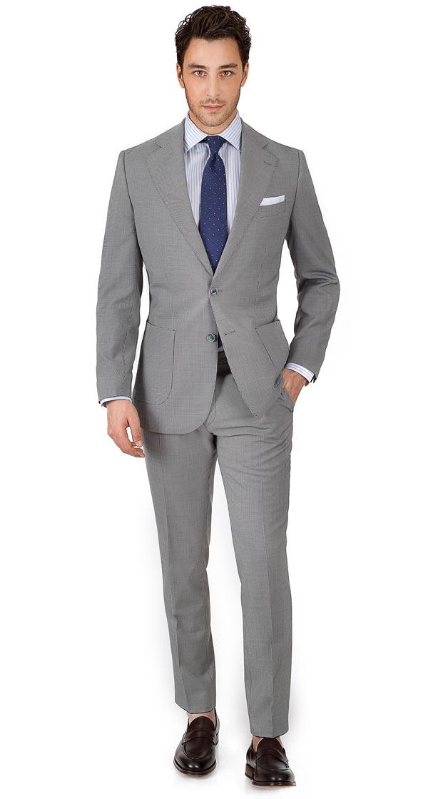 Vendetta Premium Grey Houndstooth Suit