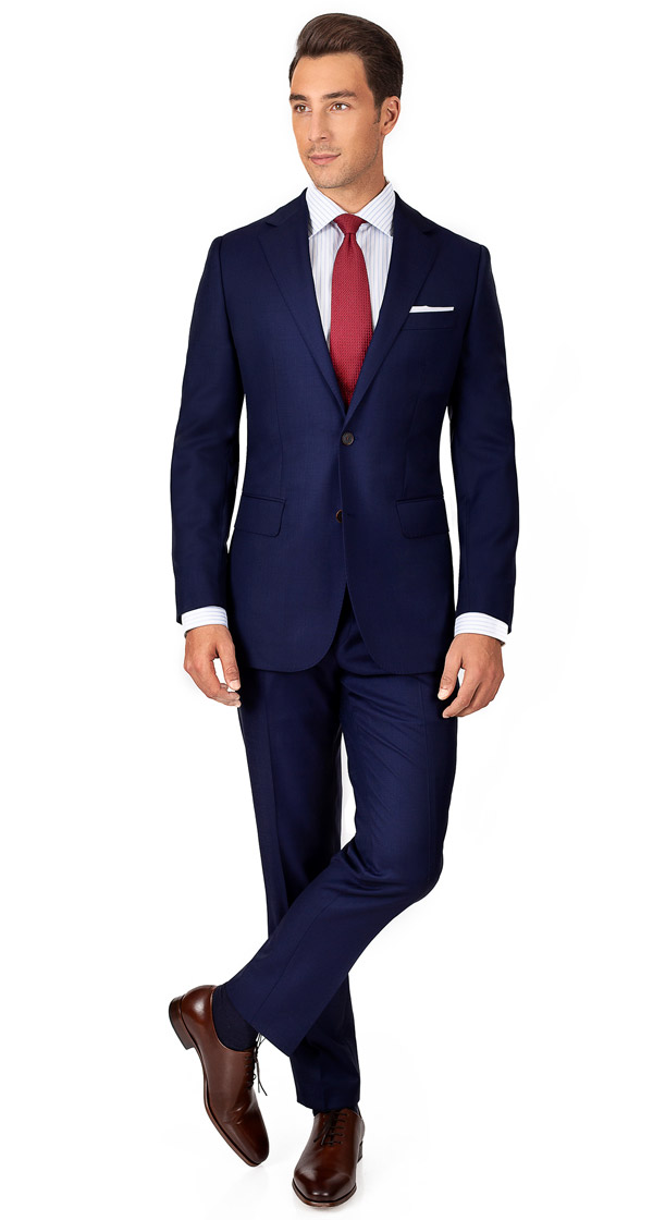 Ink Blue Pick & Pick Suit