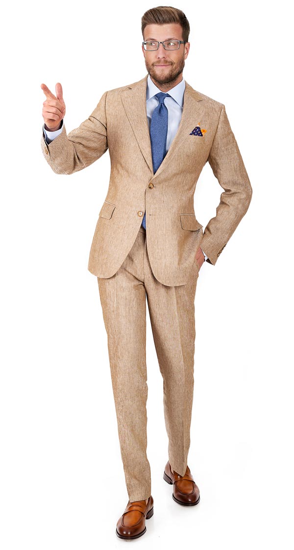 Sand Linen Suit