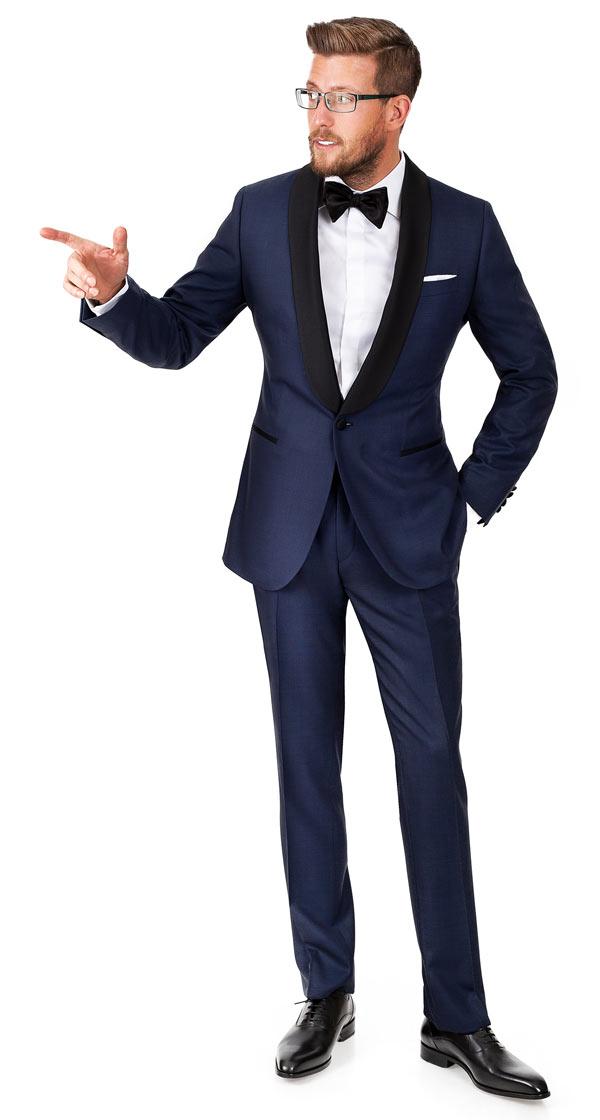 Vendetta Navy Birdseye Tuxedo