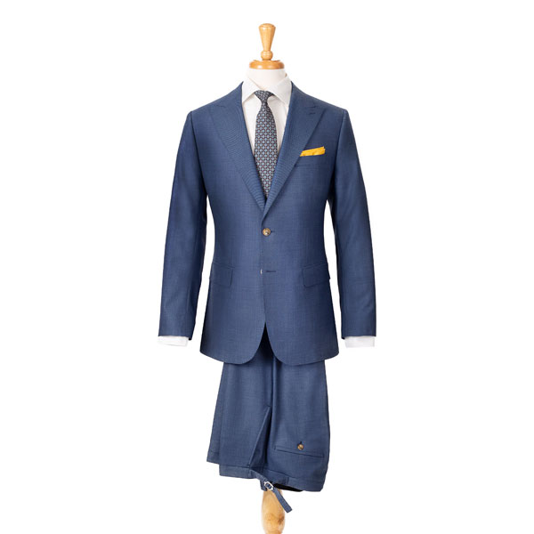Vendetta Steel Blue Birdseye Suit